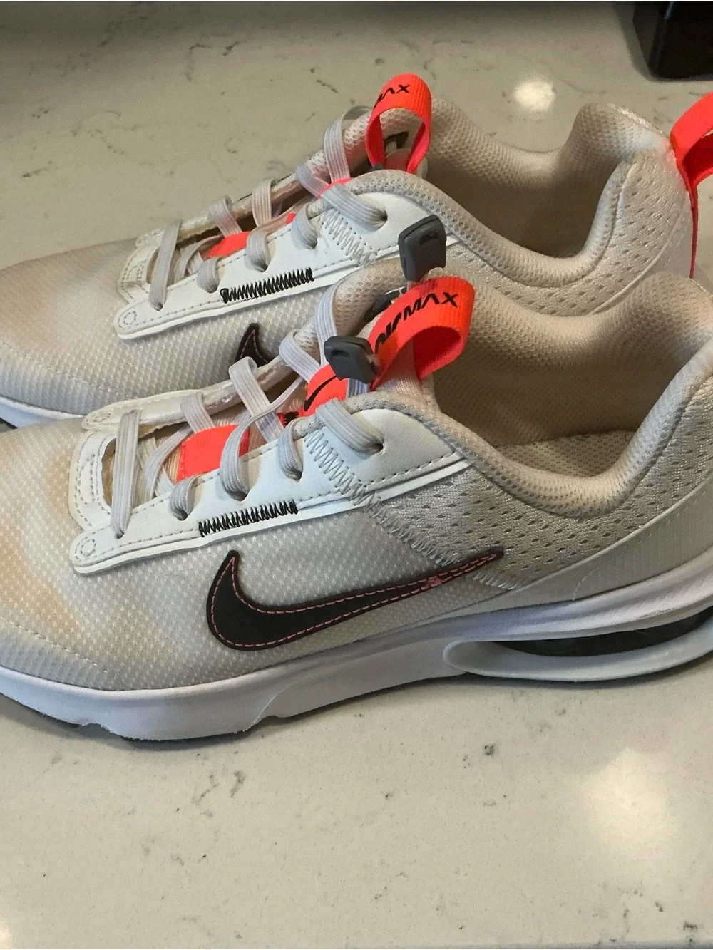 Nike air max INTRLK Lite (GS) white orange shoes youth size 4.5